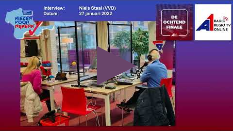A1 Mediagroep   Kiezen voor Nijkerk   interview Niels Staal VVD 27 januari 2022